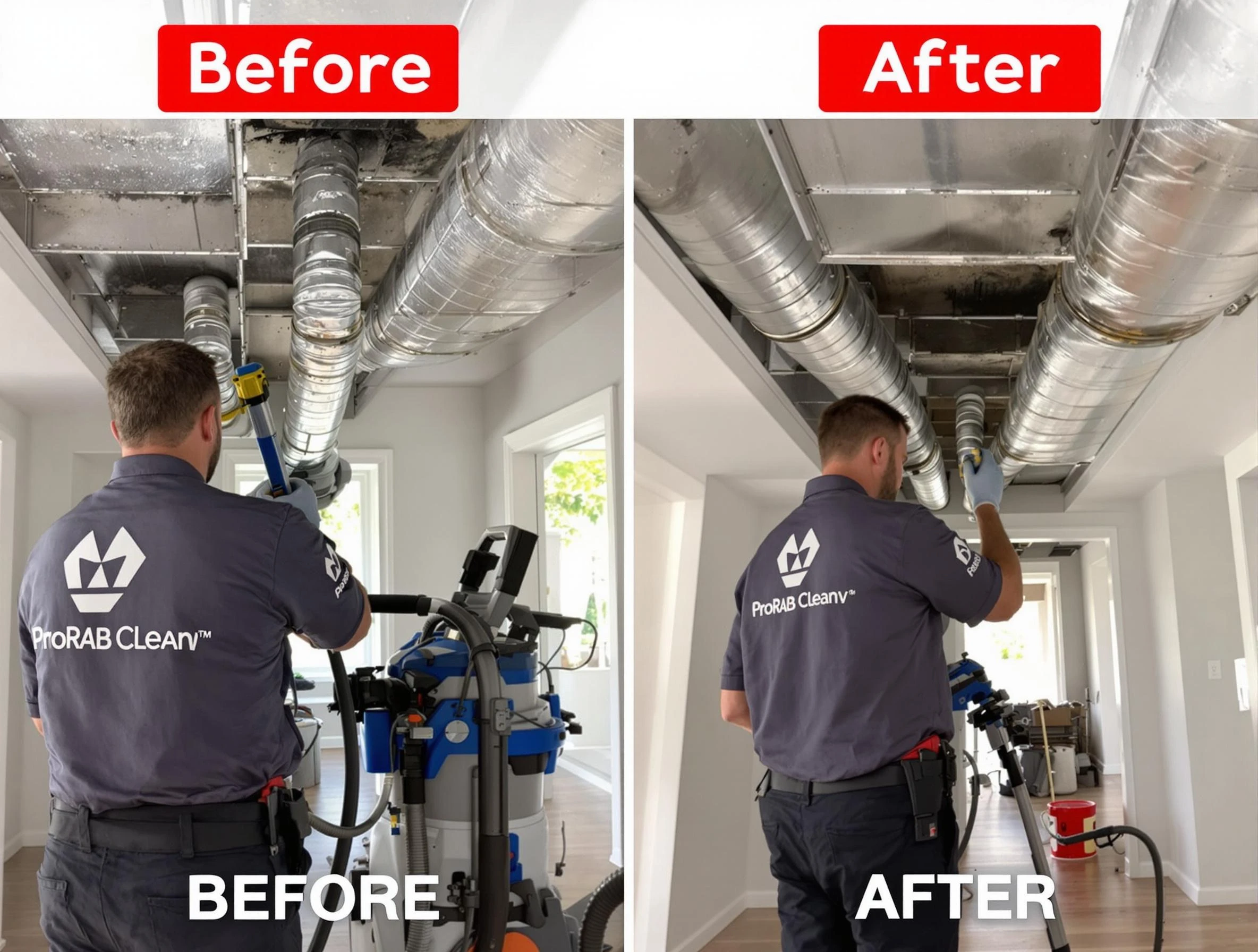 North Decatur Air Duct Cleaning expert performing thorough residential duct cleaning in a North Decatur home